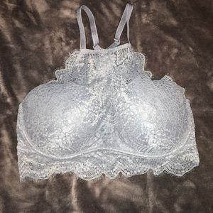 VS PINK: Gray, high neck bralette. Size DD!